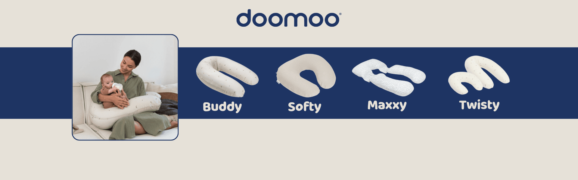 Nursing Pillow models from Doomoo